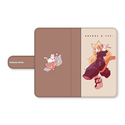 【花園セレナ×Haる】Flip smartphone case（L size / Paste type）＜花?Serena＞