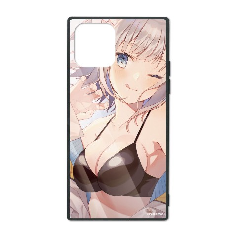 【みなせなぎ】nyanpai　スクエア ハイブリッドiPhoneケース 背面ガラス　iPhone(11用)