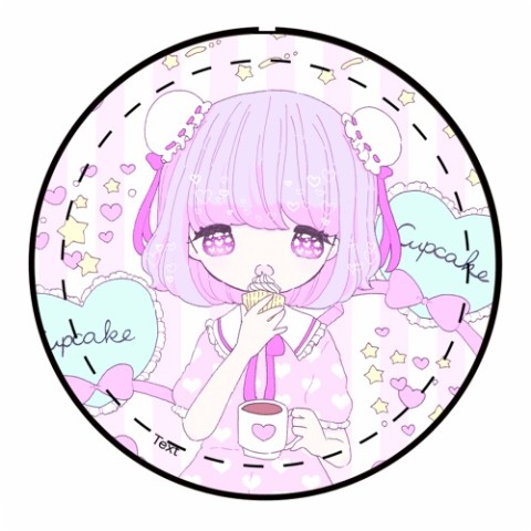【ねごと】cupcake　缶バッチ