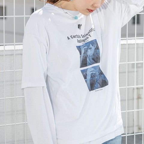 【ANIERA MODE】御坂美琴 model Tshirt / とある科学の超電磁砲T(ホワイト)Mサイズ