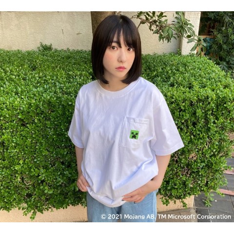 【Minecraft】クリーパー胸ポケTシャツ Lサイズ