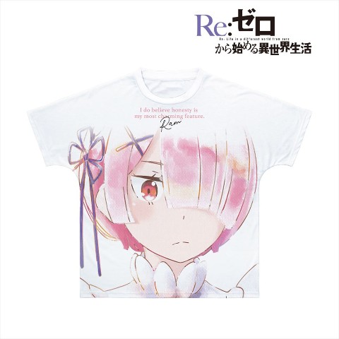 【Re:ゼロから始める異世界生活】ラム Ani-Art aqua label フルグラフィックTシャツユニセックス(サイズ/XL)