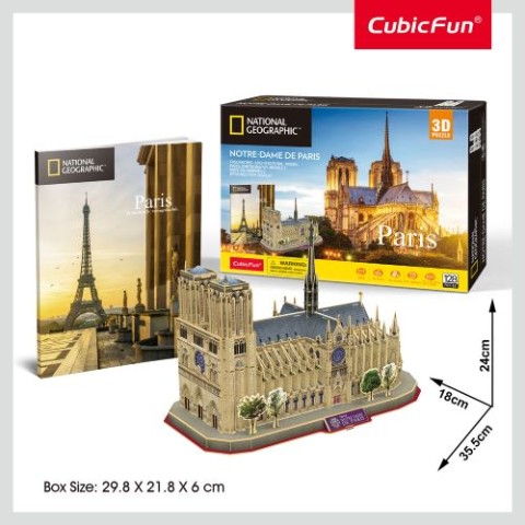 【Cubicfun】ナショナルジオグラフィック シティトラベラーシリーズ ノートルダム大聖堂