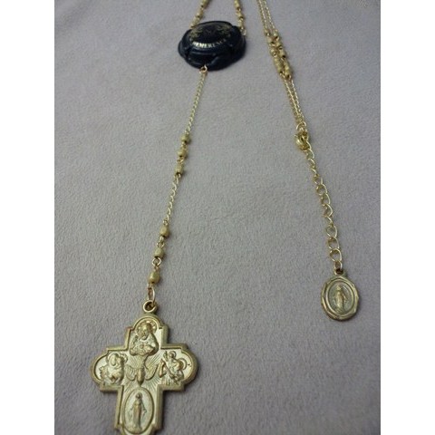 【Bitter Sweet】black ＆ gold rosario