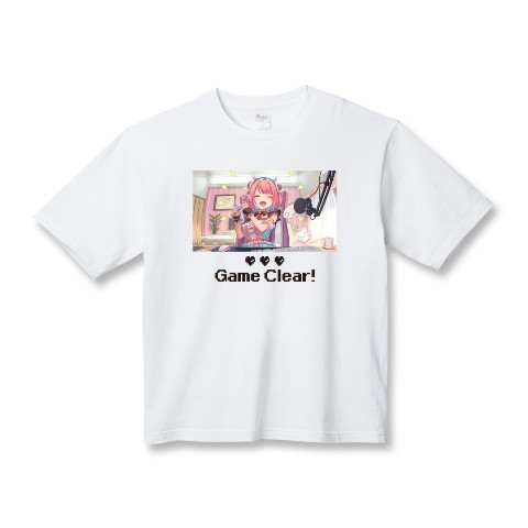 【ゆんちむ】ビッグシルエットTシャツ  Game Clear（XLサイズ）