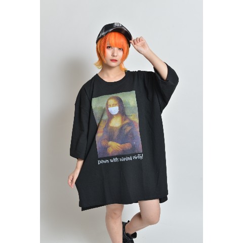 ML Painting×マスクビッグTシャツ（男女兼用）（ブラック）1サイズ
