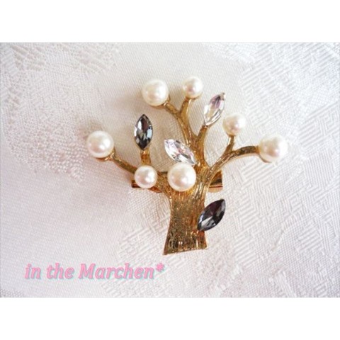 【in the Marchen*】「宝石の木ブローチ」