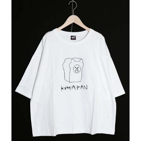 【ScoLar Parity】KUMAPAN刺繍Tシャツ / オフホワイト