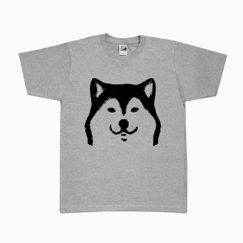 【せいこせんせい】柴犬　Tシャツ（グレー）　XLサイズ