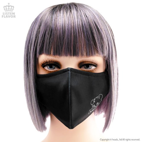【LISTEN FLAVOR】デストロイベアファッションマスク【BLACK】