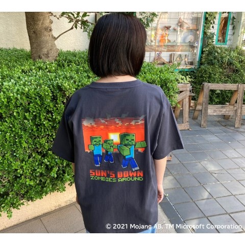 【Minecraft】ゾンビバックプリントTシャツ Lサイズ