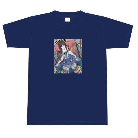 【東雲うみ】VVコラボ Tシャツ/オリジナルver.（インディゴブルー）XLサイズ