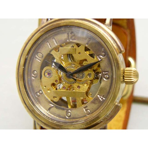 【手作り腕時計】BHW063 手巻きBrassMens ””MILTIMER-BHW””【完全受注生産】
