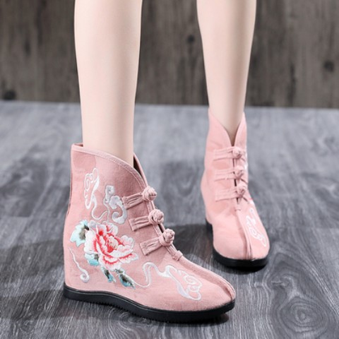 華霞中華ブーツ [pink] 24.5cm(39)【お砂糖少女しゅくれどーる】