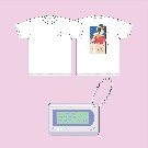 特典付【nsn】Tシャツ(XLサイズ) + アクキー(ポケベル)