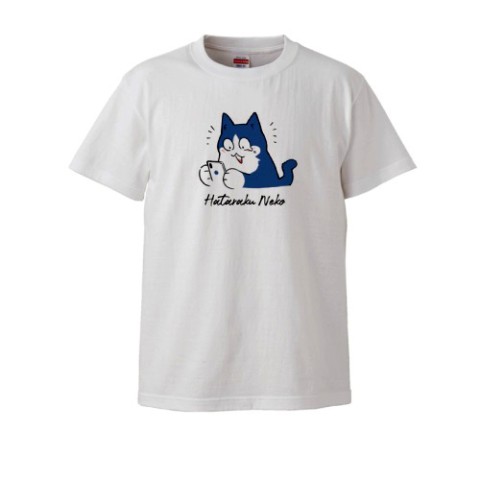 【清水めりぃ】Tシャツ 気付き猫（Lサイズ）