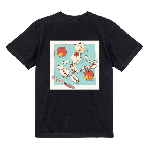 【丸千代】Tシャツ リンゴ（XLサイズ）