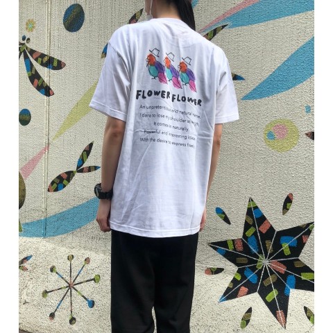 【FLOWER FLOWER】Tシャツ（WH）Mサイズ / 雑貨通販 ヴィレッジヴァンガード公式通販サイト