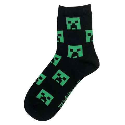 【Minecraft】クリーパー総柄靴下 19-24cm