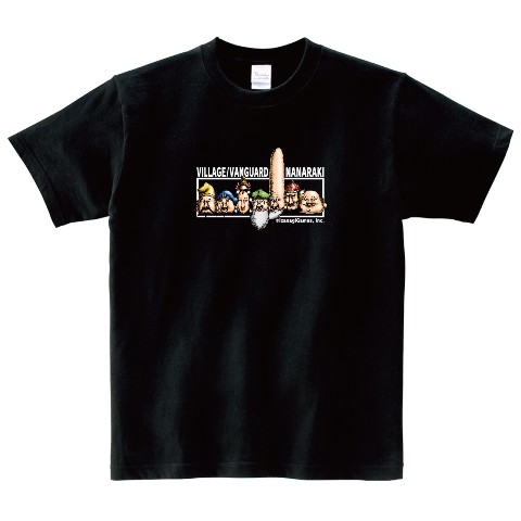 【なならき】 Tシャツ BK  XL