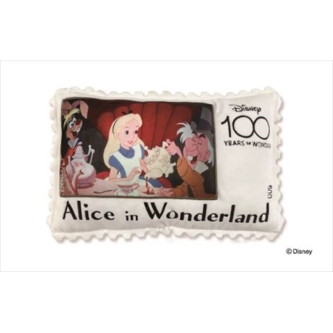 【ディズニー】１００周年　アートクッション　アリス