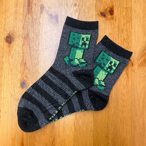 【Minecraft】靴下 N7チャコール/E 19-24