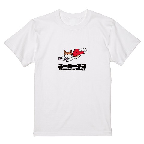 【蝶々P】Tシャツ スーパーネコ (XLサイズ)