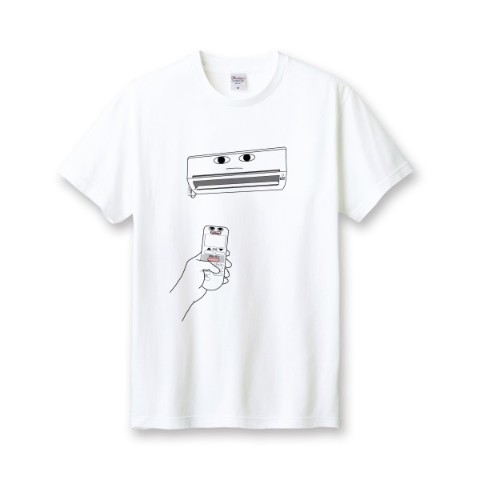 【いくとん】TシャツホワイトXL(食い違うエアコン)