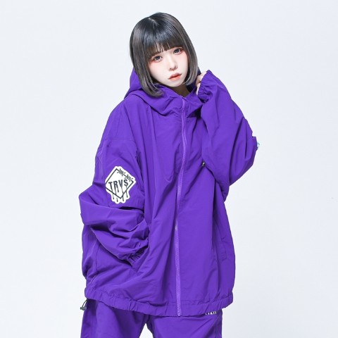 TRAVAS TOKYO】Patch nylon hoodie 【Purple】 / 雑貨通販 ヴィレッジ