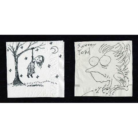 Tim Burton 画集 ナプキンアート オブ ティム バートン 日本ではヴィレヴァンだけで発売 雑貨通販 ヴィレッジヴァンガード公式通販サイト
