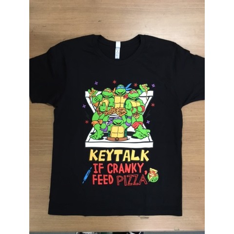 【KEYTALK×TURTLES】Tシャツ（B）ピザ箱/ブラック（Lサイズ）