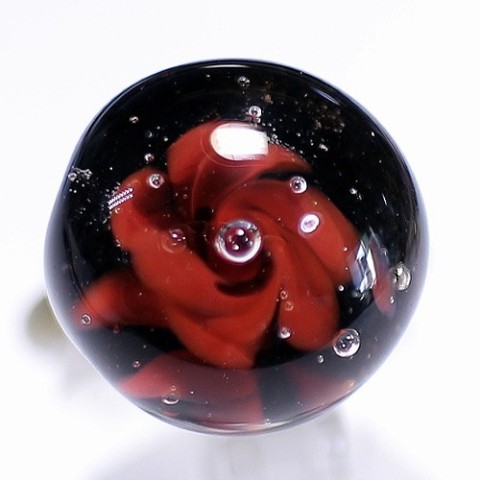 【orderhouse-M】ガラスの水中花　真紅の薔薇　3