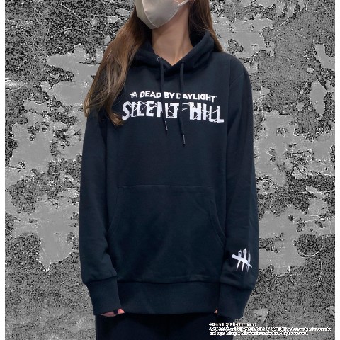 【SILENT HILL x Dead by Daylight】プルパーカー ブラック ロゴ フリーサイズ