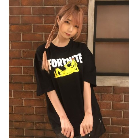 【FORTNITE】Tシャツ ピーリー BLK(Lサイズ)