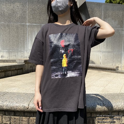 【ホラーTシャツ】IT ③ スミクロ（Mサイズ）