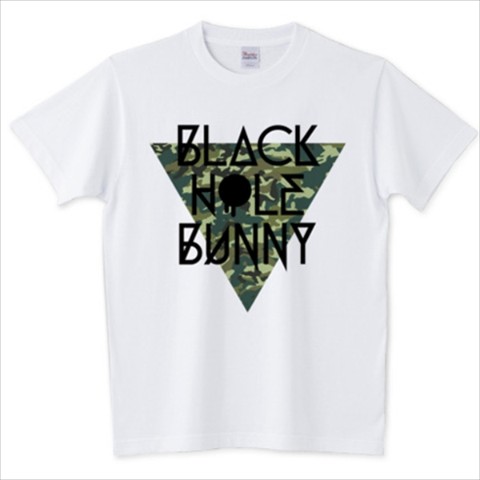 【BLACK HOLE BUNNY】Camouflage DeltaTシャツ ホワイト（Mサイズ）