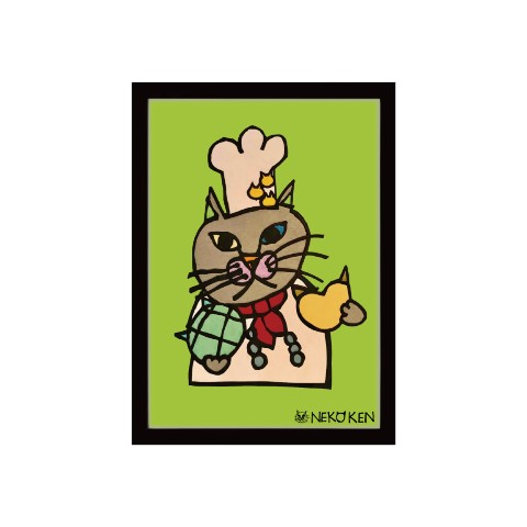 【NEKO KEN】複製原画　ネコのパン屋さん