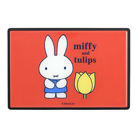 【ミッフィー】ガラスワイヤレススピーカー miffy and tulips レッド