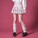 【TRAVAS TOKYO】Check pleated skirt 【Purple】
