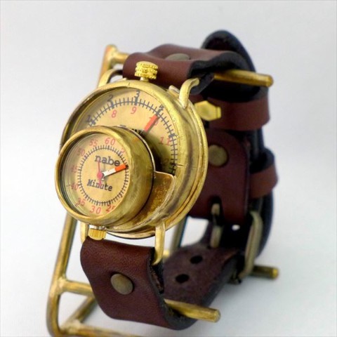 【手作り腕時計】JUM59 ”MASK” 時間・分独立表示モデル【完全受注生産】