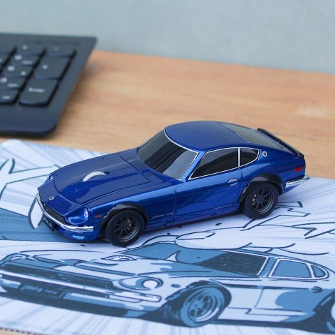 【無線マウス】日産フェアレディ 240Z（ブルー）