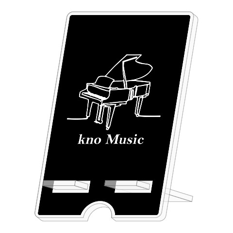 【kno Music】アクリルスマホスタンド  ブラック