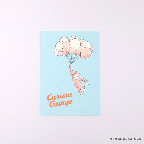 【おさるのジョージ】ポストカード（balloon）