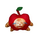 【りんご猫】サウンドキーホルダー BIG