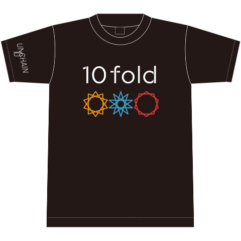 ”【UNCHAIN】『UNCHAIN Debut 10th Anniversary ””10fold””Tour 2015』　Ｔシャツ（Lサイズ）”