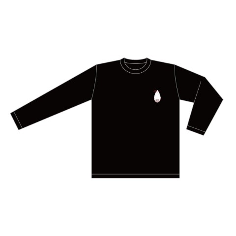 【MIYUASMR】ロングスリーブTシャツ　ロゴ　黒　M