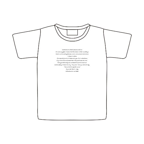 【風間俊介】Tシャツ WH テキスト（XLサイズ）