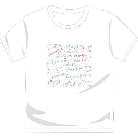 ■FLOWER FLOWERデザインTシャツ【ホワイト】Sサイズ