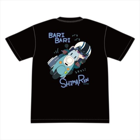【ゆるキャン△】バリバリシマリン バックプリントTシャツ XL