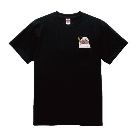 【うぃむ】ポケTシャツ  BK（XLサイズ）